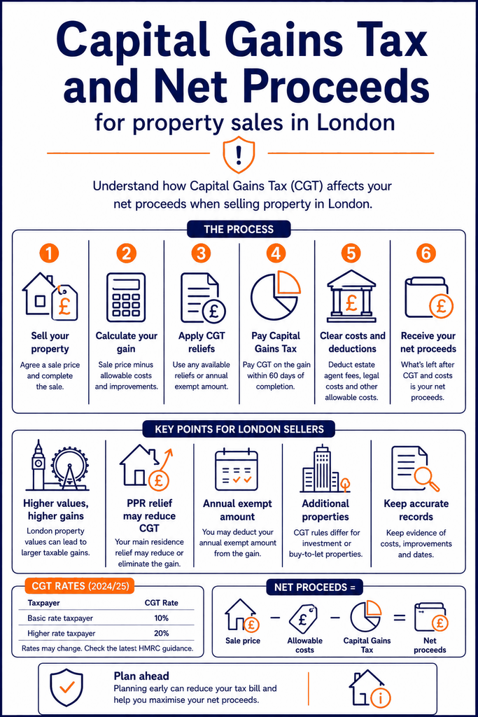 Property Sales London: Selling a Rental Property 2 Capital Gains Tax and Net Proceeds