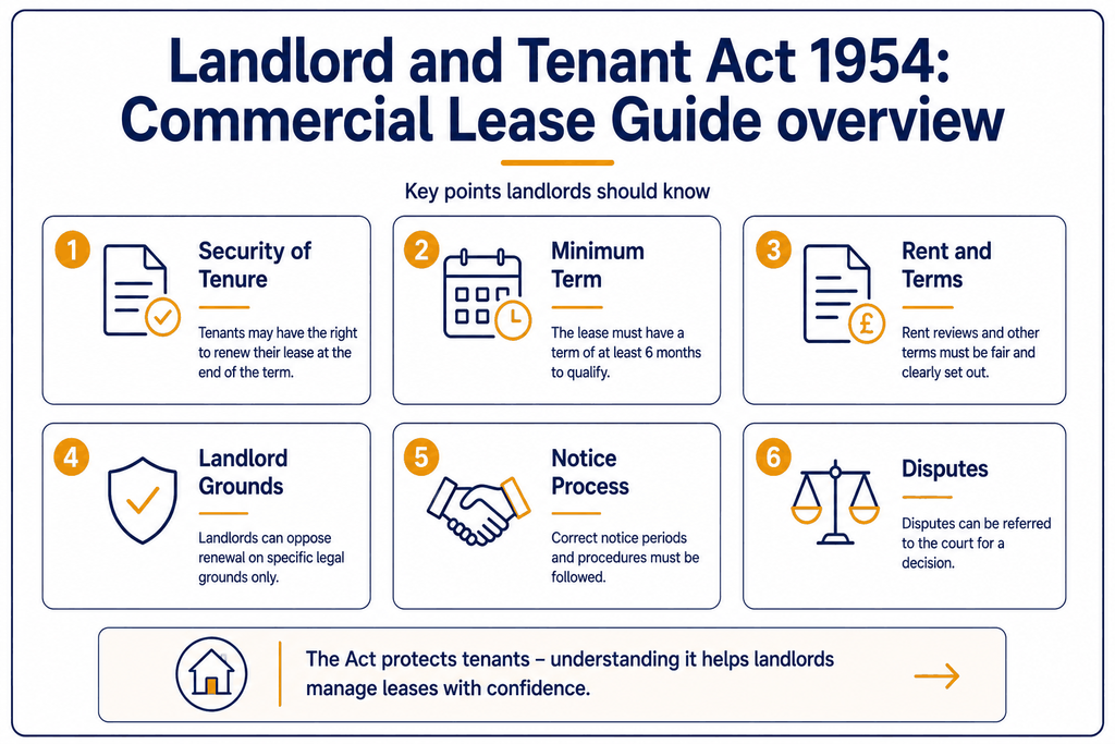 Landlord and Tenant Act 1954: Commercial Lease Guide 1 Landlord and Tenant Act 1954 detail